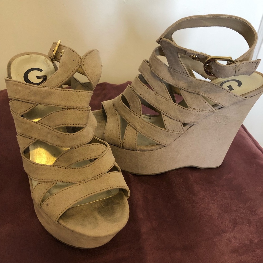 Guess platform wedges (Size 8)